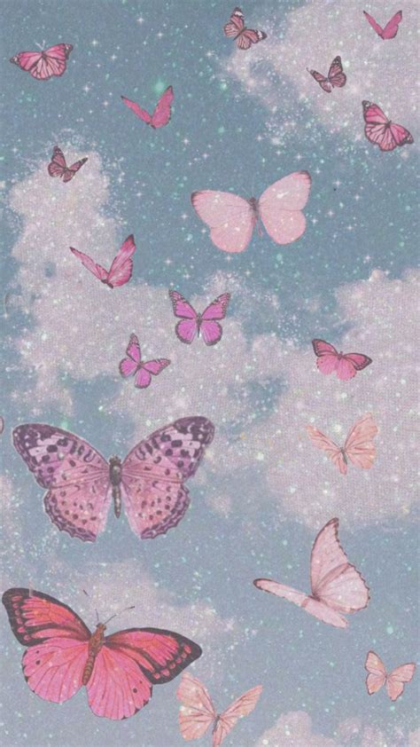 Pink Butterflies Butterfly Wallpaper Butterfly Wallpaper Iphone