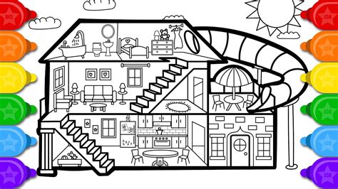 Vibrant Coloring Pages Of Houses | Powell Website