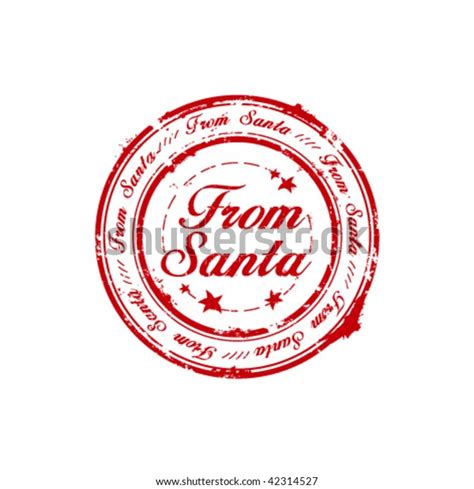 Santa Rubber Stamp Stock Vector Royalty Free 42314527 Shutterstock