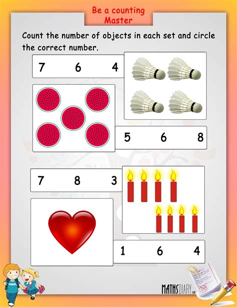 Free Maths Worksheets For Kg Class Free Printable Worksheets For Kg1