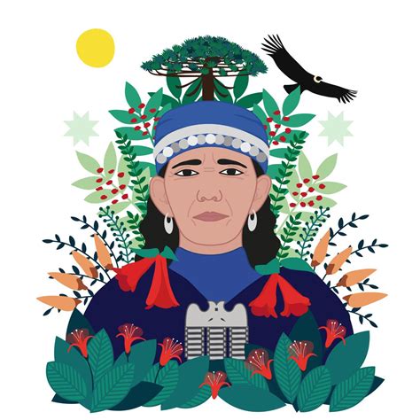 Machi Francisca Linconao By Irene Rinaldi Chile Arte Mapuche
