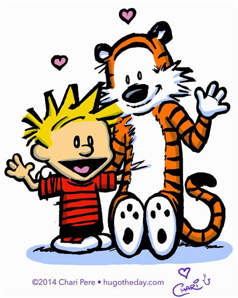 Hug O The Day Calvin And Hobbes Hug