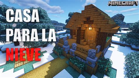 Minecraft Cómo hacer una casa para la NIEVE TUTORIAL YouTube