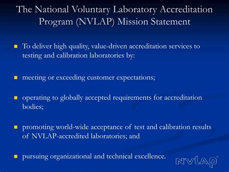 Ppt An Introduction To The National Voluntary Laboratory