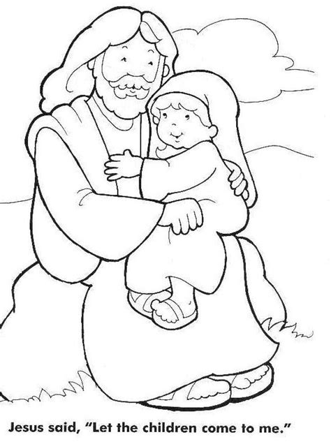 Jesus Loves The Little Children Coloring Page Kids Church Pinterest