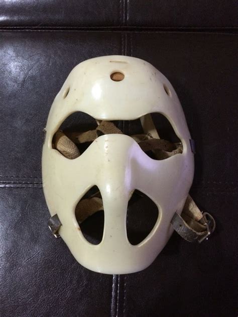 1960s Winnwell Goalie Mask Complete With All The Straps And Foam Intact