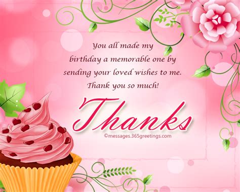 Thank You Message For Birthday Wishes On Facebook