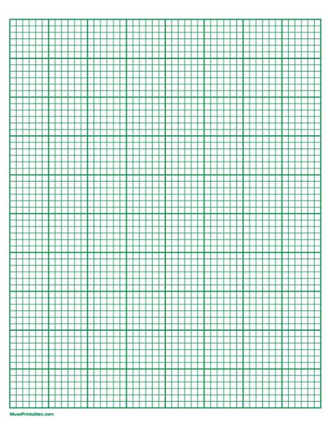 Printable 6 Squares Per Inch Green Graph Paper For Letter Paper Free
