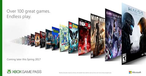 Microsoft Announces Xbox Game Pass Netflix Style Gaming For The Xbox