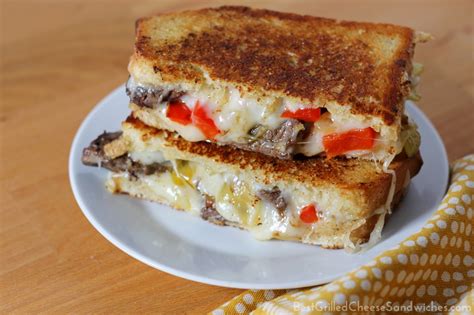 Philly Cheesesteak Grilled Cheese Sandwich Recipe Best Grilled Cheese