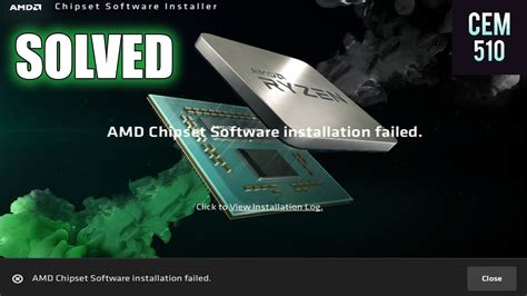 How To Fix Amd Chipset Software Installation Failed Cant Install Amd Chipset Drivers Youtube