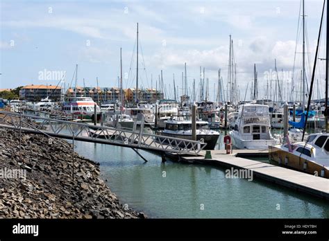 View Of The Great Sandy Straits Marina Located On The Northern End Of