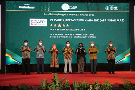 Tiga Unit Usaha App Sinar Mas Meraih Top Csr Award