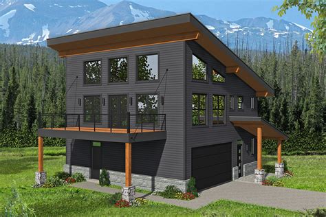 This type of homes not small, a family can live very well. 3-Bed Modern Mountain Home with Artist's Loft - 68633VR ...
