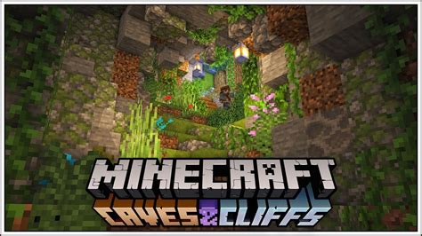 Lets Build A Lush Cave Base Minecraft Caves And Cliffs Update