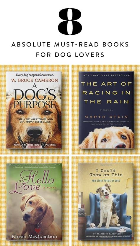 8 Absolute Must Read Books For Dog Lovers Dog Books Books Animal Books