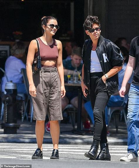 Riverdale S Camila Mendes Wears Revealing Cut Out Top During NYC Stroll With Co Star Rudy