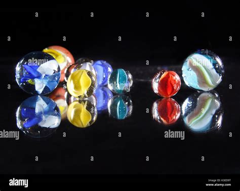 Colorful Glass Marbles In Studio Stock Photo Alamy