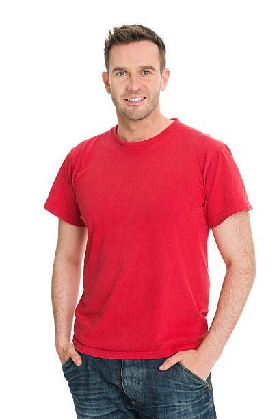 Man In Red Shirt Stock Photos Pictures And Royalty Free Images Istock
