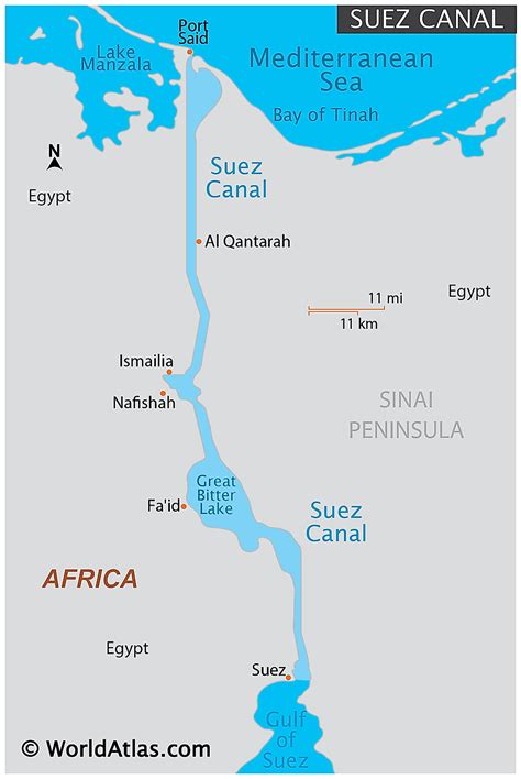 The Suez Canal Worldatlas
