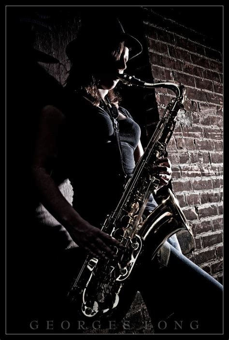 Poses Woman Saxophone Street Music Lighting Photography Music