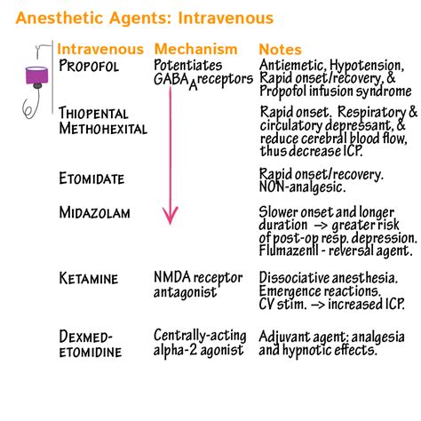 Clinical Pharmacology Glossary General Anesthetics Intravenous Agents