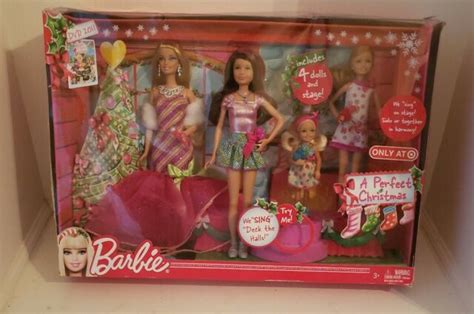 Mattel Barbie A Perfect Christmas Dolls And Stage V6986 For Sale