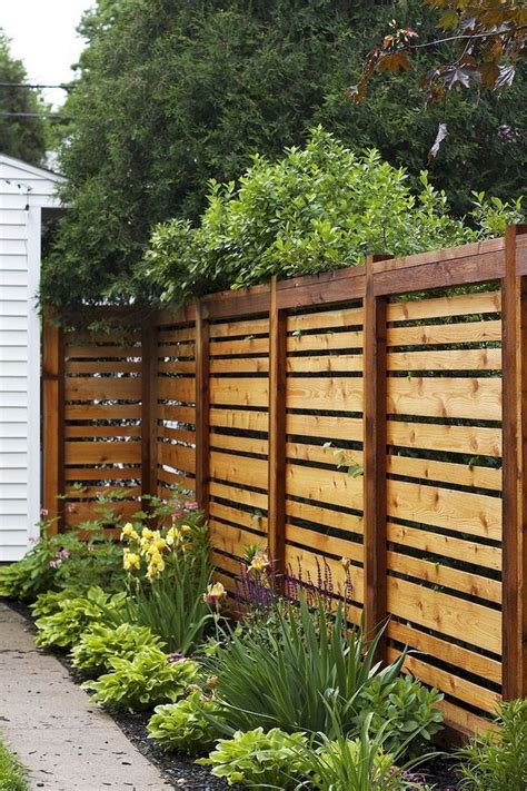 73 Simple Backyard Privacy Fence Design Ideas