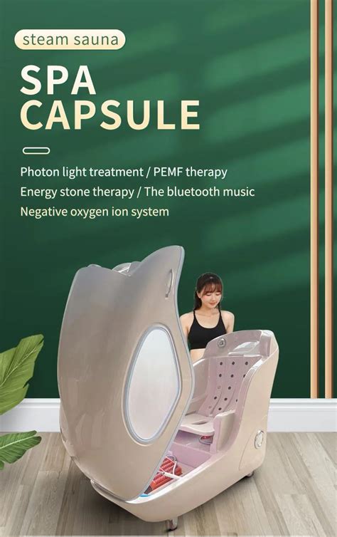 Slimming Spa Capsule With Music And Red Light Portable Infrared Ozone