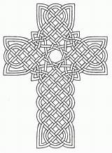Coloring Cross Celtic Printable sketch template