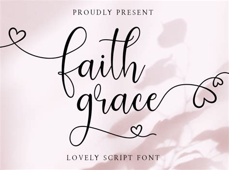 Free Faith Grace Lovely Script Font By Typesthetic Studio On Dribbble