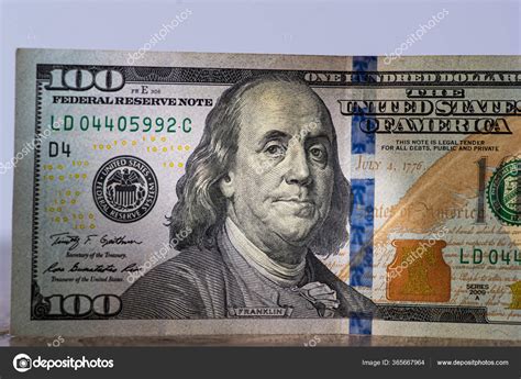 Wallet One Hundred Dollar Bill Wooden Background Stock Photo By