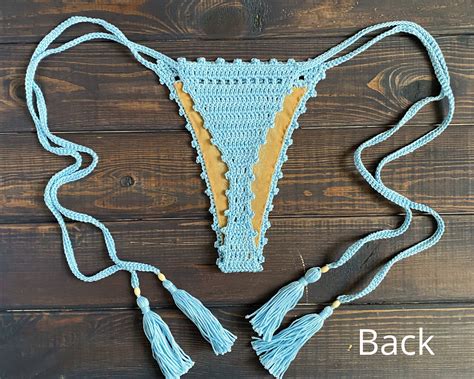 Crochet Thong Bikini Bottom Pattern Pdf File On English For Etsy