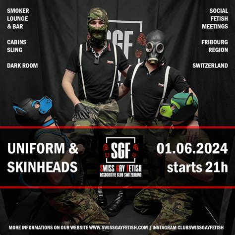 uniforms and skinheads 01 06 2024 club swiss gay fetish sgf your fetish non profit