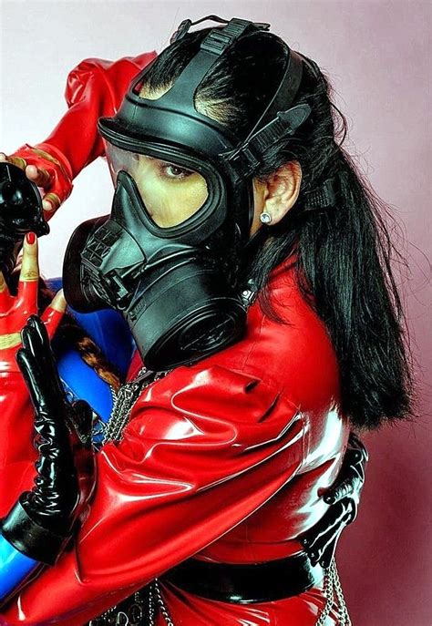 heavy rubber black rubber gas mask girl hazmat suit latex babe fet british superhero girls