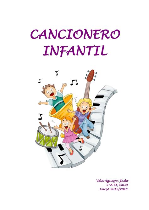Cancionero Infantilpágina01 Imagenes Educativas