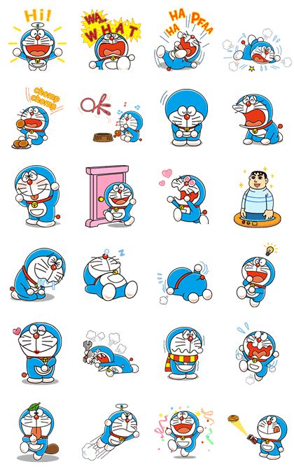 Doraemon Animated Stickers Line Whatsapp Sticker  Png