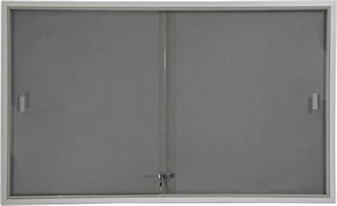 Displays2go 5 X 3 Indoor Bulletin Board With Sliding Glass Doors 60 X 36