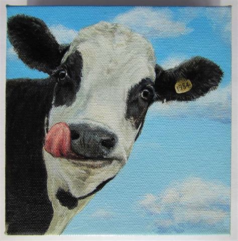 Funny Cow By Acridmonkry On Deviantart Cows Funny Cow Paintings On