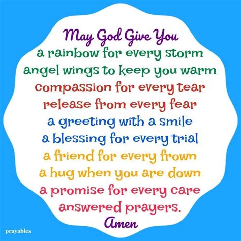 Prayer Rainbow For Every Storm Prayables