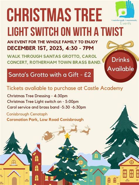 Christmas Tree Lights Conisbrough Coronation Park Wath Upon Dearne