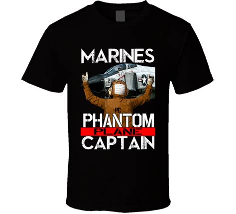 Us Marines F 4 Phantom Plane Captain T Shirt