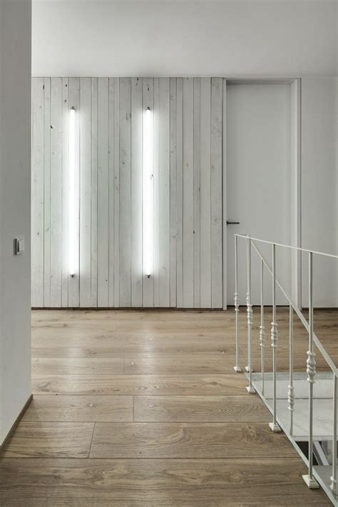 Modern Whitewashed Wood Paneling Interior Design Ideas