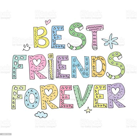 Best Friends Forever Stock Vector Art And More Images Of 2015 483612944
