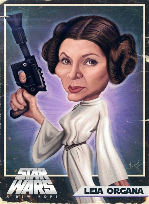 Young Princess Leia Affiche Star Wars Caricatures De
