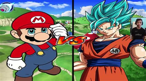 Super Mario Vs Goku Ssj Blue Youtube