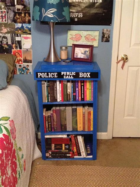 My First Ever Homemade Tardis Bookcase