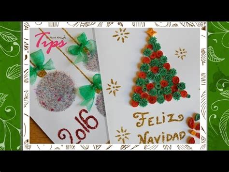 Una tarjeta de felicitación con un iphone dentro. Tarjetas navideñas - DIY - Manualidades de Navidad - Filigrana ♥ - YouTube