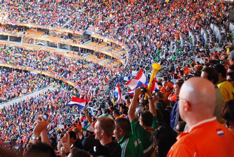 fans cheer during the netherlands vs denmark soccer match… flickr