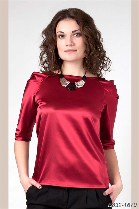 Red Satin Fitted Blouse Satin Blouses Beautiful Blouses Satin Dresses